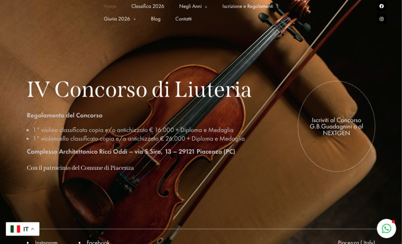 Screenshot del sito concorsogbg.com