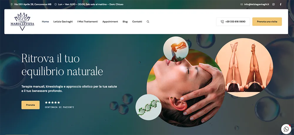 Screenshot del sito letiziagaviraghi.it