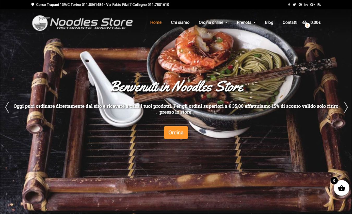 Screenshot del sito noodlestore.it